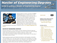 Tablet Screenshot of master-of-engineering.org